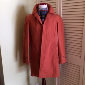 GUCCI Orange Mid Length Trench Coat, 54 EU/44 US